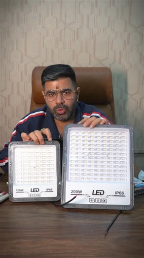 Dheeraj Kapoor on Instagram: "💡 Premium Flood Lights Now Available! From 100W to 200W — get unmatched brightness, heavy-body aluminium build, and long-lasting performance. Perfect for warehouses, factories, shops, outdoor areas, construction sites & street installations. 🔥 Overloading DOB Flood Lights – Best Price Guarantee! 💥 100W Flood Light – Just ₹430 💥 200W Flood Light – Just ₹725 Why choose VIBGYOR Lighting? ✔ Direct Import Price ✔ IP66 Waterproof ✔ Maximum Lumens Output ✔ Strong Alumi