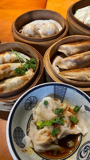 Kevin | DMV Foodie & Dad on Instagram: "🥟 Bottomless dim sum is a mood and I’m here for it! I loved that the Han Palace menu was unlimited dim sum and I could order whatever I wanted! Even the entrees came out in smaller portions so I could try more of the delicious Chinese Food. What dim sum are you trying first? 🥟 Soup Dumplings 🥟 Pan Fried Dumplings 🥟 Roasted Pork Steam Buns 🥟 Chili Oil Wonton 🥟 Lamb and Carrot Dumplings 🥞 Scallion Pancake 🦆 Peking Duck 🍛 Mapo Tofu 🍖 Crispy Pork 🍜
