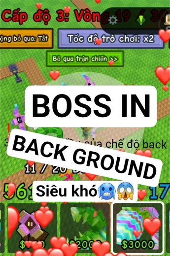 garden tower defense | những con boss đầu trong chế độ back ground #xuhuongyoutube