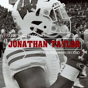 24K views · 2.3K reactions | Emmitt Smith. Marshall Faulk. Adrian Peterson. Jonathan Taylor joins exclusive company among the fastest freshmen to reach 1,000 yards. | Wisconsin Football | Facebook