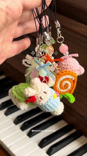可愛いかぎ編みキーホルダーの作り方