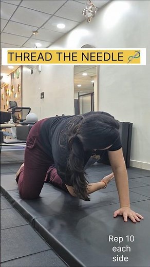THREAD THE NEEDLE exercise- For overall spine MOBILITY #physioforchange