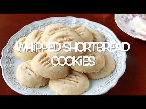 Whipped Shortbread Cookies