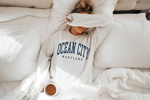 Ocean City Sweatshirt, Maryland MD Pullover, Vintage Varsity Aesthetic, Trendy Travel Destination Gift, Unisex Crewneck Sweatshirt - Etsy