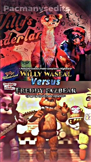Freddy fazbear Vs Willy waseal | Fnaf Vs Willy's wonderland