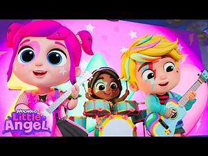 Rockstar Princess! 🎤✨ Sing & Dance with Emmie | Little Angel Kids Songs & Nursery Rhymes