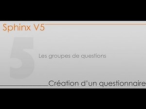 Sphinx Training - Part 5 - Question Groups
