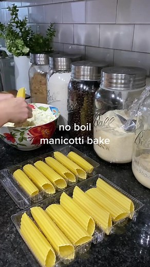 Easy No Boil Manicotti Bake Recipe