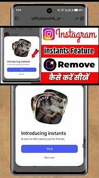 how to remove instances from instagram | turn off Instants option Instagram | Instants feature insta