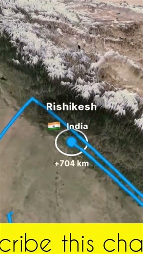 Distance Between one city to another in 3D animation video