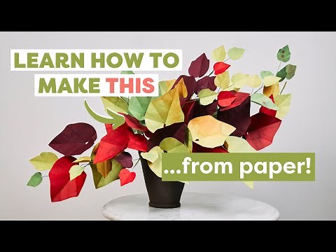 Learn How to Make A Paper Crimson Glory Vine With Corrie Beth Hogg | DIY Paper Crafts