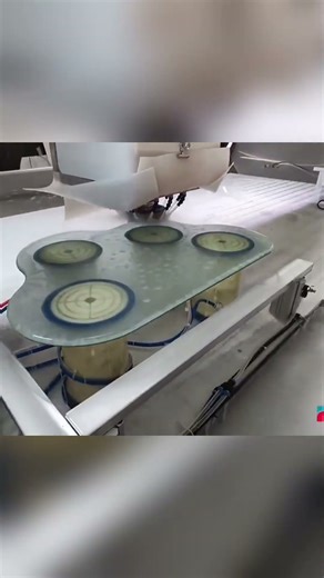 Cloud-shaped alien glass polishing