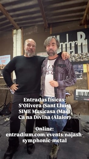 Najash Symphonic Metal on Instagram: "13 de diciembre · Musikbox Único concierto de Najash Symphonic Metal en Menorca. Entradas físicas: S’Olivera (Sant Lluís), SIME Musicasa (Maó), Ca na Divina (Alaior). Online: entradium.com/events/najash-symphonic-metal Una fecha para guardar. ⸻ 13 de desembre · Musikbox Únic concert de Najash Symphonic Metal a Menorca. Entrades físiques: S’Olivera (Sant Lluís), SIME Musicasa (Maó), Ca na Divina (Alaior). Online: entradium.com/events/najash-symphonic-metal Un