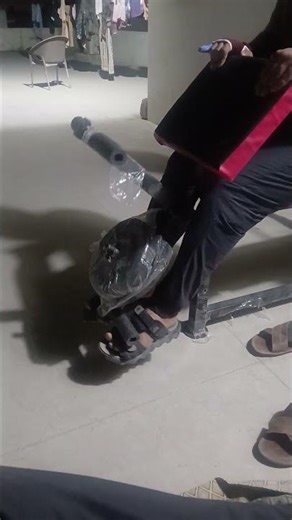 Is this bench press machine set up correctly? Is my leg extension attachment properly installed?