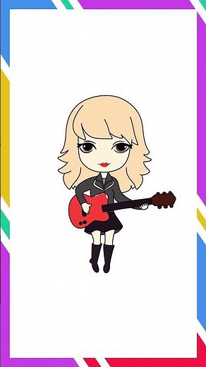 Taylor Swift – Easy Cartoon Drawing Tutorial