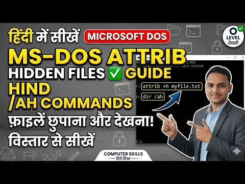 #msdos Attrib+H command