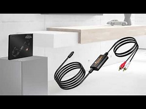 Neoteck 192kHz DAC Converter 7ft/2.1m Optical to RCA Cable SPDIF to RCA Converter