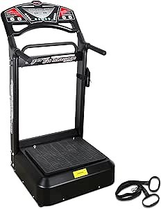 ps Vibration Plate Exercise Machine Whole Body Vibration Fitness Platform Aerobic Training Fitness Vibration Equipment with Vibration Belt Suitable for Home Gym Exercise…