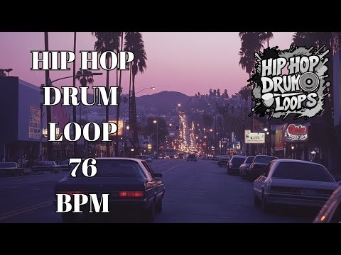 76 BPM Hip Hop Drum Loop – Smooth Slow-Tempo Groove