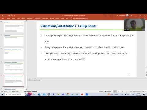 123 - Additional ABAP Concepts - Validations and Substitutions - Application Area and Callup Points