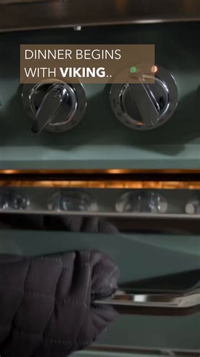 Where timeless design meets professional performance. The Viking 66”W. Tuscany Range in Eucalyptus brings Italian-inspired elegance and American precision to the heart of your kitchen, featuring gas burners, a griddle, and a powerful Tuscany Hood for the ultimate cooking experience. Watch as branzino stuffed with lemon comes to life—because every dish deserves the perfect stage. | Viking