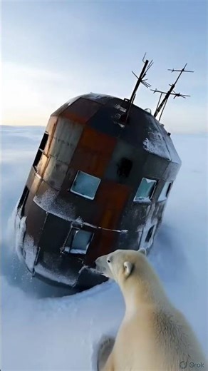 Polar Bear GoPro Finds a Frozen Abandoned Base in the Arctic… What Was Inside?! 🧊