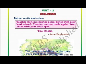 4th class English- Buildings- The Rooks -Question and answers ,full chapter explained in Kannada
