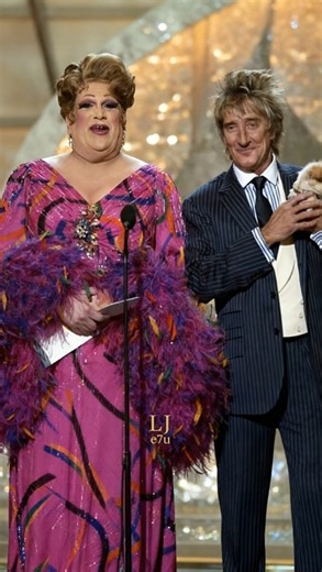 Harvey Fierstein & Rod Stewart at Public Event #rodstewart #entertainmenticons #showbiz
