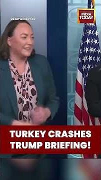 Turkey Appears in White House Briefing Room Before Trump’s Pardon Ceremony | #trump #thanksgiving