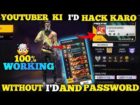 How To Hack Free Fire Account Without Id and password || how to hack freefire account by using id ||