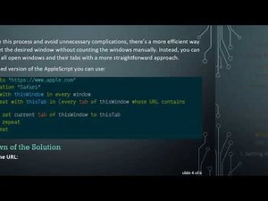 How to Use AppleScript to Find and Set Safari Windows Based on URL
