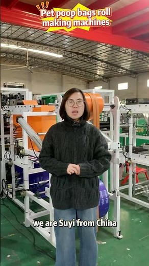 FULLY AUTOMATIC PET POOP BAGS ROLLING AND LABELING MACHINE#plasticbagsmaking#poobagsmakingmachines#
