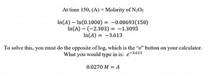 12.6 Example Integrated Rate Law