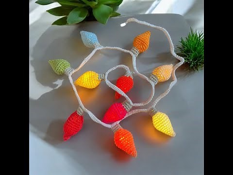Tuto guirlande lumineuse au crochet spécial gaucher ‪@AlextitiaTutoCrochet‬