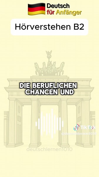 Hörverstehen Training für B2 Niveau im Deutschkurs