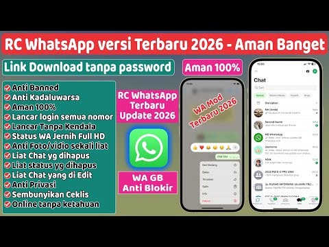 RC WhatsApp Terbaru 2026 ⚡WA Mod Aman untuk Semua Android Anti Kadaluwarsa