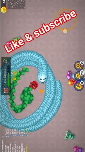 🔥🔥BLUE 💙 AIR SNAKE 🐍 VS GREEN 💚 LEAF 🌿 SNAKE 🐍 IN WORMSZONE.IO SNAKE GAME 😱😱