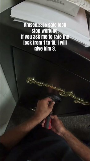 Amsec ESL5 safelock stop working. If you ask me to rate the lock from 1 to 10, I will say 3.#fyp #yt