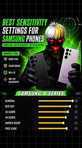 Best Sensitivity for All Samsung Phone 🔥 | Free Fire Sensitivity Setting