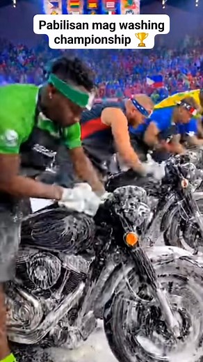 Motorcycle washing finals 🏆 #Olympics #motorcycle #Philippines #fypシ゚ #viralreelschallenge | Johnlee Xavier Cabalida
