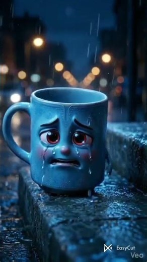#animated #coffee mug and doughnut love story...