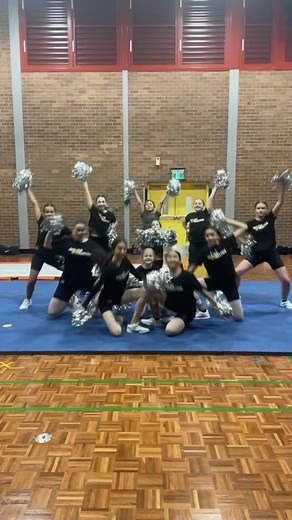 Energetic Cheerleader Dance Performance!