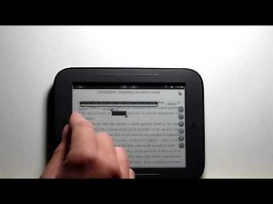 Nook Touch PDF Review - Stock and Rooted with Android Apps
