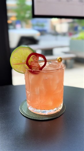 Here is My take on a Spicy Margarita 🌶️ 🥵. Come check it out here at Seoul Prime Korean Steak House #fyp #margarita #cocktails #drink