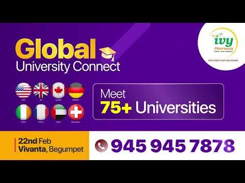 Abroad Education Fair Hyderabad 2026 | Meet USA UK Canada Ireland Universities at Vivanta Hotel