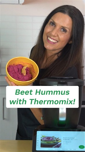 Beet Hummus with Thermomix 💗 My Favorite Party Dip