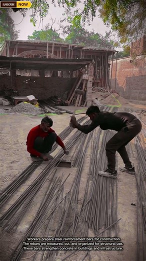 Steel Rebar Cutting and Preparation Process for Reinforced Concrete Construction