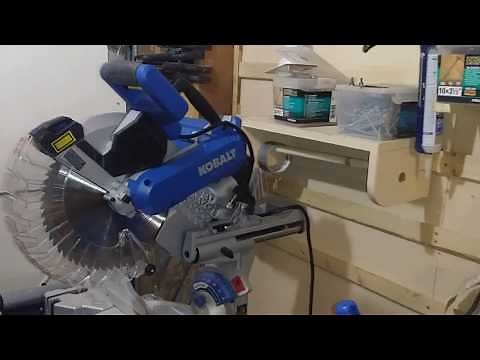 Kobalt Compound Miter Saw ( How to square the fence )
