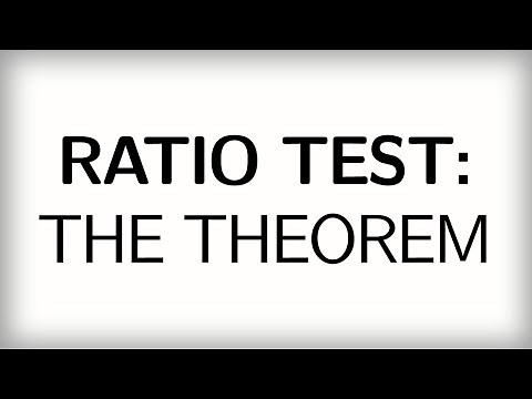 13.18 Ratio test: the theorem
