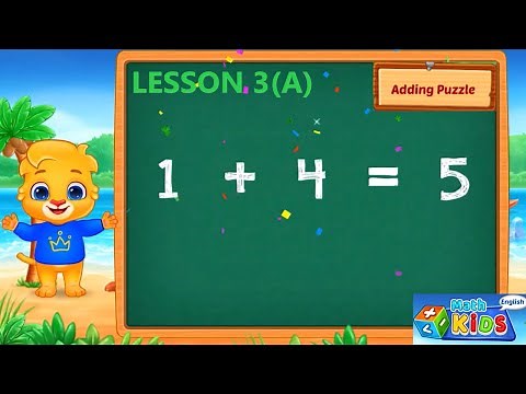 LESSON 3A ADDING PUZZLE with RUBY and LUCAS math kids and collect sticker stamp LUCAScartoon